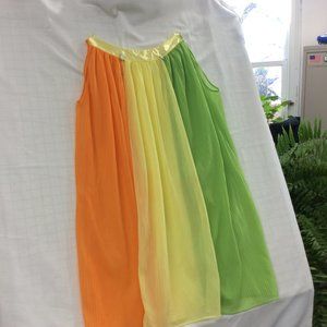 Vintage GM Sleepwear, Sheer, sherbet colors Lemon, Lime, Orange, Size M